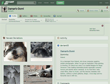 Tablet Screenshot of damaris-domi.deviantart.com