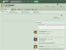 Tablet Screenshot of laurenmagpie.deviantart.com