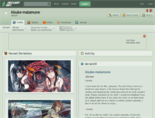 Tablet Screenshot of kisuke-matamune.deviantart.com