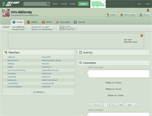 Tablet Screenshot of mrs-dalloway.deviantart.com