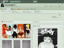 Tablet Screenshot of emerald-tiger12.deviantart.com