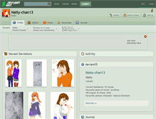 Tablet Screenshot of natty-chan13.deviantart.com