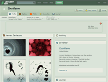 Tablet Screenshot of ebonflame.deviantart.com