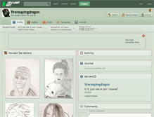 Tablet Screenshot of firereapingdragon.deviantart.com