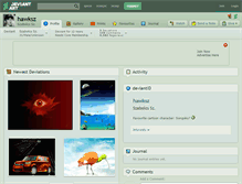 Tablet Screenshot of hawksz.deviantart.com