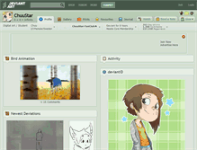 Tablet Screenshot of chuustar.deviantart.com