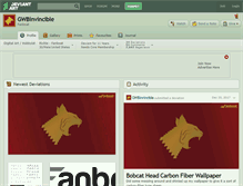 Tablet Screenshot of gwbinvincible.deviantart.com