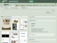 Tablet Screenshot of bdnews.deviantart.com