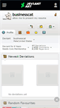 Mobile Screenshot of businesscat.deviantart.com