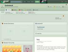 Tablet Screenshot of businesscat.deviantart.com