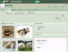 Tablet Screenshot of oaamiwolf.deviantart.com