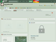 Tablet Screenshot of henrietta-goth.deviantart.com