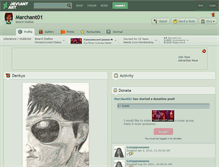 Tablet Screenshot of marchant01.deviantart.com