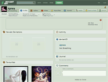 Tablet Screenshot of apnea.deviantart.com