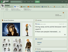 Tablet Screenshot of ninitel.deviantart.com