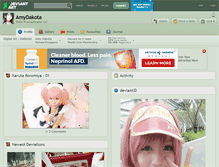 Tablet Screenshot of amydakota.deviantart.com