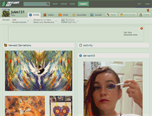 Tablet Screenshot of jules131.deviantart.com