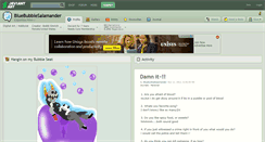 Desktop Screenshot of bluebubblesalamander.deviantart.com