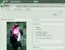Tablet Screenshot of goblyn.deviantart.com