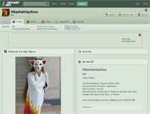 Tablet Screenshot of nikashainiquitous.deviantart.com