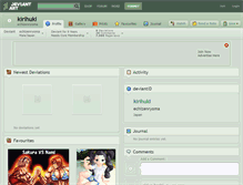 Tablet Screenshot of kirihuki.deviantart.com