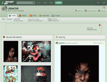 Tablet Screenshot of littlechill.deviantart.com