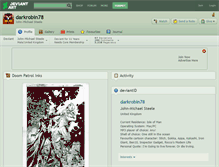 Tablet Screenshot of darkrobin78.deviantart.com