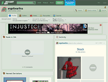 Tablet Screenshot of angelbearlina.deviantart.com