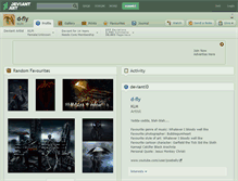 Tablet Screenshot of d-fly.deviantart.com