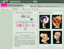 Tablet Screenshot of kelleyarmstrongclub.deviantart.com