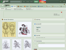 Tablet Screenshot of high04.deviantart.com