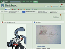 Tablet Screenshot of calamity-coyote.deviantart.com