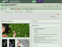 Tablet Screenshot of missstrublingstorm.deviantart.com