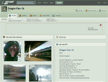 Tablet Screenshot of dragon-fan-16.deviantart.com