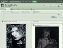 Tablet Screenshot of chemicalssavedme.deviantart.com
