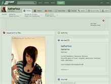 Tablet Screenshot of katharious.deviantart.com