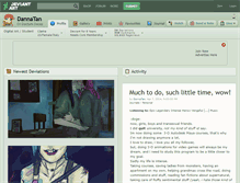 Tablet Screenshot of dannatan.deviantart.com