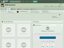 Tablet Screenshot of mtbproductions.deviantart.com