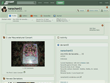 Tablet Screenshot of nanachan02.deviantart.com
