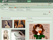 Tablet Screenshot of celphie.deviantart.com