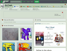 Tablet Screenshot of din37seph.deviantart.com