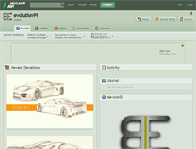 Tablet Screenshot of evolution99.deviantart.com