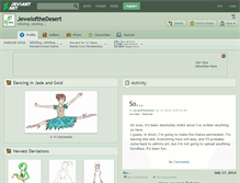 Tablet Screenshot of jewelofthedesert.deviantart.com