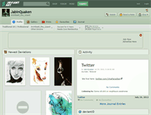 Tablet Screenshot of jabinquaken.deviantart.com