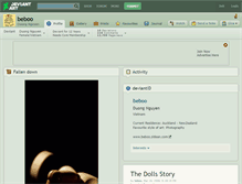 Tablet Screenshot of beboo.deviantart.com