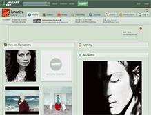 Tablet Screenshot of lunariya.deviantart.com