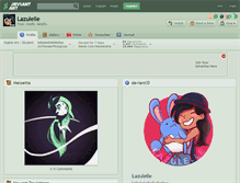 Tablet Screenshot of lazulelle.deviantart.com