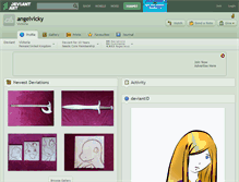 Tablet Screenshot of angelvicky.deviantart.com