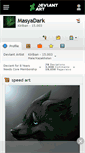 Mobile Screenshot of masyadark.deviantart.com