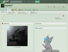 Tablet Screenshot of masyadark.deviantart.com